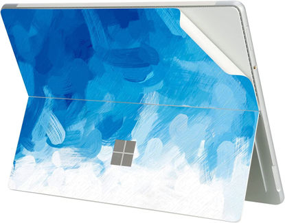 Picture of Digi-Tatoo Ultra Thin Protective Tablet Cover Skin Decal Sticker for Microsoft Surface Pro 9 (2022 Release), Easy Apply, Anti-Scratch, Residue Free Vinyl Skin [Blue Paint]