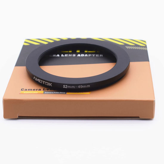 Picture of 52mm Lens to 49mm Camera Lens Adapter,52mm-49mm Filter Step-Down Ring,Compatible All 49mm Filter Accessory.Made from CNC Machined