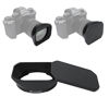 Picture of JJC Metal Square Lens Hood Shade for Fuji Fujifilm XF 18-55mm F2.8-4 R LM OIS Lens on X-T5 X-T30 II X-T30II XT30II X-T4 X-S20 X-S10 X-T30 X-T20 X-T3 X-E3 Camera, for XF 14mm F2.8 R Lens, with Hood Cap