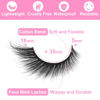 Picture of Fox Eyelashes Fluffy False Lashes Dramatic Faux Mink Lashes Wispy 18mm Long Angel Wing Eyelash Lift Fake Eye Lashes Pack 7 Pairs