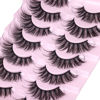 Picture of Fairy Strip Lashes That Look Like Extensions Dramatic Faux Mink Eyelashes Fluffy Long Cat Eye Wispy False Lashes Extensions Strip Eyelashes Pack