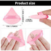 Picture of Sibba 12 Pieces Triangle Powder Puffs Face Cosmetic Powder Puff Washable Reusable Soft Plush Powder Sponge Makeup Foundation Sponge for Face Body Loose Powder Wet Dry Makeup Tool