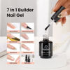 Picture of beetles Gel Polish 7 in 1 Clear Builder Nail Gel Set, 2Pcs 15ml Building Gel for Nail Apex Brush in Strengthener Hard Gel Extension Nail Gel in a Bottle, Led Nail Lamp Gel Rhinestone Nail Glue Gel