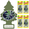 Picture of LITTLE TREES Car Air Freshener I Hanging Tree Provides Long Lasting Scent for Auto or Home I Wild Hemp, 24 count, (4) 6-packs