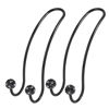 Picture of SAVORI Auto Hooks Bling Car Hangers Organizer Seat Headrest Hooks Strong and Durable Backseat Hanger Storage Universal for SUV Truck Vehicle 2 Pack (Black A)