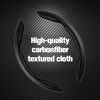 Picture of Amiss Car Carbon Fiber Anti-Skid Steering Wheel Cover, Segmented Steering Wheel Protector, Butterfly Steering Wheel Cover, Universal 99% Car Wheel Cover Protector, Car Interior Accessories (Black)