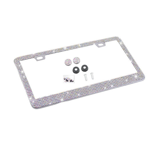 Bling license deals plate frame