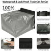 Picture of ELONGRIVER Car Trash Can Bin for Car Back Seat Leak Proof, Cute Car Trash Bag Hanging, Vehicle Trash Can for SUV Truck Van, Automotive Car Garbage Cans Front Seat Black