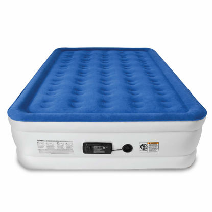 Picture of SoundAsleep Dream Series Luxury Air Mattress with ComfortCoil Technology & Built-in High Capacity Pump for Home & Camping- Double Height, Adjustable, Inflatable Blow Up, Portable - Queen Size