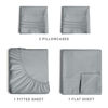 Picture of Full Size Sheet Set - Breathable & Cooling Sheets - Hotel Luxury Bed Sheets - Extra Soft - Deep Pockets - Easy Fit - 4 Piece Set - Wrinkle Free - Comfy - Steel Blue Bed Sheets - Fulls Sheets - 4PC