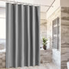 Picture of Gray Shower Curtain Liner - Premium PEVA Shower Liner for Bathroom, BPA & PVC Free, No Chemical Smell, Lightweight Standard Size Shower Curtain with 3 Magnets, Metal Grommets - Dark Gray