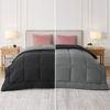 Picture of Bedsure Comforter Full Size Duvet Insert - Black/Grey Down Alternative Full Size Comforter, Quilted All Season Full Comforter with Corner Tabs