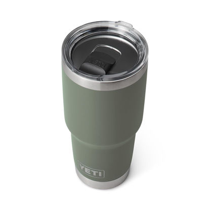 Picture of YETI Rambler 30 oz Tumbler, Stainless Steel, Vacuum Insulated with MagSlider Lid, Camp Green