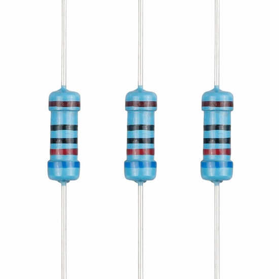 Picture of EDGELEC 100pcs 620 ohm Resistor 1/2w (0.5Watt) ±1% Tolerance Metal Film Fixed Resistor, Multiple Values of Resistance Optional