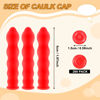 Picture of Caulk Cap Caulk Saver Cap Caulk Finishing Tool Caulk Saver Caps Caulking Tube Covers Tube Caps for Sealing and Preserving, Red (150 Pieces)