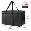 Picture of 2-Pack Insulated Food Delivery Bag for Hot and Cold Meal, XXXL, Black, Grocery Tote Insulation Bag for Catering, Large Pizza Warmer