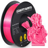 Picture of GIANTARM 3D Printer PLA Filament, Shiny Silk Rose Pink Magenta Toughness Enhanced Filament with 1.75mm Dimensional Accuracy +/-0.03mm, 1080 Feet per Roll, Vacuum Packaging, for Most 3D FDM Printer