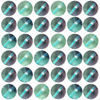 Picture of Natural Stone Beads 100pcs 10mm Fluorite Round Genuine Real Stone Beading Loose Gemstone Hole Size 1mm DIY Smooth Beads for Bracelet Necklace Earrings Jewelry Making (Fluorite Green, 10mm)