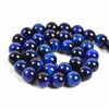 Picture of Nancybeads 60pcs 6mm Natural Sapphire Tiger's Eye Gemstone Round Spacer Loose Stone Beads for Jewelry Making 15.5" 1 Strand (Sapphire Tiger's Eye, 6mm 60Beads)