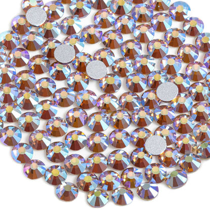 beadsland Flat Back Crystal Rhinestones Round Gems, Aquamarine (4.6-4.8mm)  SS20/1440pcs