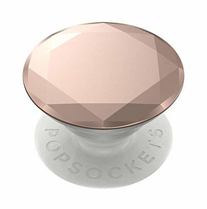 Picture of PopSockets: Phone Grip with Expanding Kickstand, Pop Socket for Phone - Metallic Diamond Rose Gold