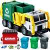 Picture of JOYIN Toys for Boys 3+ Years Old - 16" Large Garbage Truck Toys for Boys, Realistic Trash Truck with Trash Can Lifter and Dumping Function, Garbage Sorting Cards for Preschoolers, Kids Birthday Gift