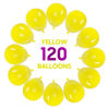 Picture of OWill 120pcs Yellow Balloons 12 Inches Yellow Latex Balloons, Helium Quality for Birthday Baby Shower Wedding Party Supplies Halloween Arch Garland Decoration