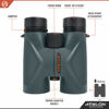 Picture of Athlon Optics 8x42 Midas UHD Gray Binoculars with ED Glass for Adults and Kids, High-Powered Binoculars for Hunting, Birdwatching, and More