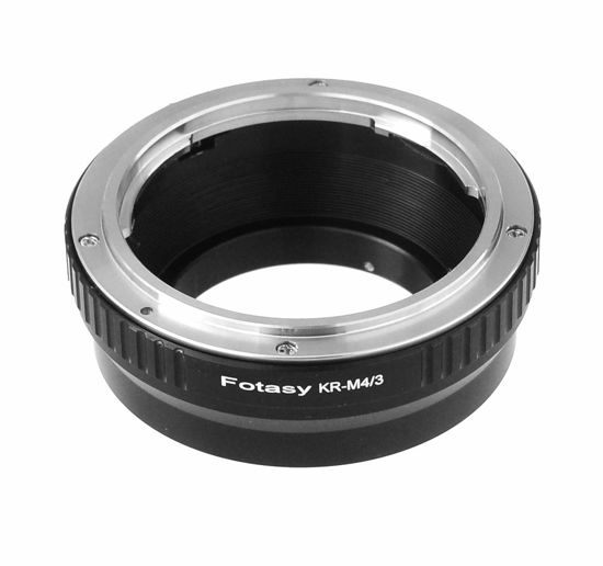 Picture of Fotasy Konica AR Lens to M4/3 Adapter, KR to MFT Mount Converter, Compatible with Panasonic G7 G9 GF8 GH5 GX7 GX8 GX9 GX85 GX80 GX850 G90 G91 Olympus E-M1 E-M5 E-M10 I II III E-PM2 E-PM1 Pen-F E-M1X