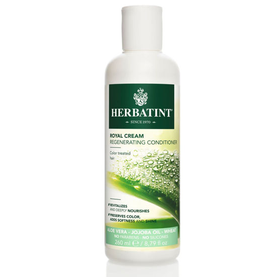 Picture of Herbatint Royal Cream Conditioner - With Aloe Vera, Jojoba Oil & Wheat Germ - Enhances Color, Softness & Shine - No Parabens, Sulfates, Gluten - 8.79 fl oz