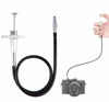 Picture of JJC TCR-40S Silver 40cm Threaded Cable Release, Mechanical Shutter Release Cable, Bulb-Lock Design for Long exposures