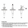 Picture of JJC TCR-40S Silver 40cm Threaded Cable Release, Mechanical Shutter Release Cable, Bulb-Lock Design for Long exposures