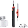 Picture of Cleaner Kit for Airpods Pro 1 2 3 Multi-Function Cleaning Pen with Soft Brush Flocking Sponge for Bluetooth Earphones Case Cleaning Tools Black