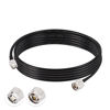 Picture of BINGFU RTK Survey GPS Base Antenna Radio Extension Cable RP-N Male to RP-TNC Male RG58 Coax Jumper Cable 3m 10 feet for GNSS RTK Survey Receiver Trimble 51980 GPS SPS855 SPS 855 851 852 SNB 900 850