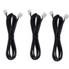 Picture of LanSenSu 6-Feet Telephone landline Extension Cord Cable Cord with Standard RJ-11 6P4C Plug (Black 6-ft, 3Pack)