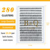 Picture of Lash Clusters 30D-0.07C-10-18MIX Individual Lashes 280 Clusters False Eyelash 30D 40D 50D Lash Clusters Extensions Individual Lashes Cluster DIY Eyelash Extensions at Home (30D-0.07C,10-18MIX)