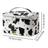 Picture of KITENROM Portable Makeup Bag Cosmetic Bags for Women Medium Pouch Cute Purse Make Up Organization Waterproof (Print Cow)