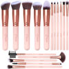 Picture of Makeup Brushes Makeup Brush Set - 16 Pcs BESTOPE PRO Premium Synthetic Foundation Concealers Eye Shadows Make Up Brushes set (Matte Pink)