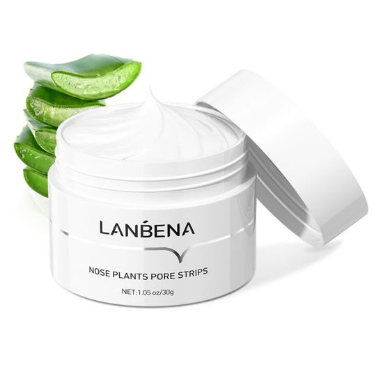 Picture of LANBENA Blackhead Remover Peel Off Mask for Face and Nose - 1.05oz. Remove Black Heads Face Black Head Remover Strips.