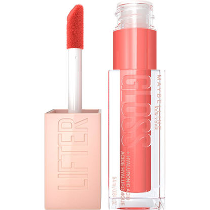 Picture of MAYBELLINE New York Lifter Gloss Hydrating Lip Gloss with Hyaluronic Acid, Peach Ring, Sheer Peach, 1 Count