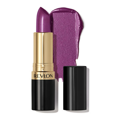 Picture of Revlon Super Lustrous Lipstick, High Impact Lipcolor with Moisturizing Creamy Formula, Infused with Vitamin E and Avocado Oil in Berries, Violet Frenzy (027) 0.15 oz