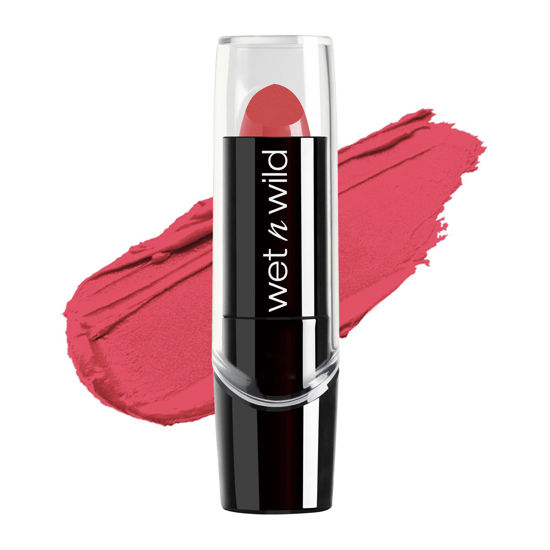 Picture of wet n wild Silk Finish Lipstick| Hydrating Lip Color| Rich Buildable Color| Hot Paris Pink