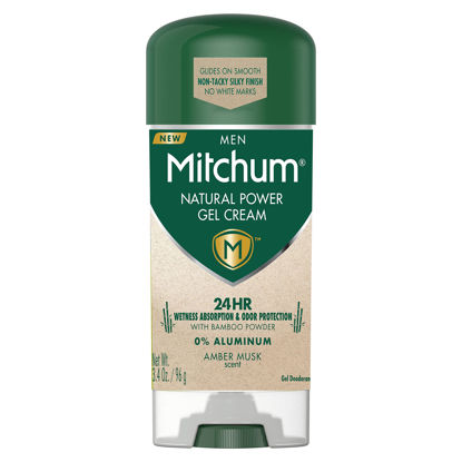 Picture of Mitchum Mitchum Natural Gel Cream for Men, Amber Musk, 3.4 oz.