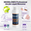 Picture of Modelones 4 oz Monomer Acrylic Nail Liquid - Professional Monomer - 120ml Acrylic Monomer Liquid for Acrylic Powder, Acrylic Nail Extension 3D Nail Art - MMA Free, Non-Yellowing, Medium Drying