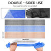 Picture of 3 Pieces African Bath Sponge African Net Long Net Bath Sponge Exfoliating Shower Body Scrubber Back Scrubber Skin Smoother,Great for Daily Use (Black、Blue、Brown)