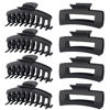 Picture of TOCESS 8 Pack Black Big Hair Claw Clips for Women Large Claw Clip for Thin Thick Curly Hair 90's Strong Hold 4.33 Inch Nonslip Matte Jumbo Hair Clips (8 Pcs)