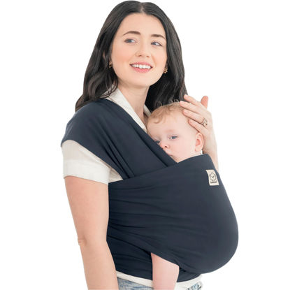 Picture of KeaBabies Baby Wrap Carrier - All in 1 Original Breathable Baby Sling, Lightweight,Hands Free Baby Carrier Sling, Baby Carrier Wrap, Baby Carriers for Newborn, Infant, Baby Wraps Carrier (Midnight)