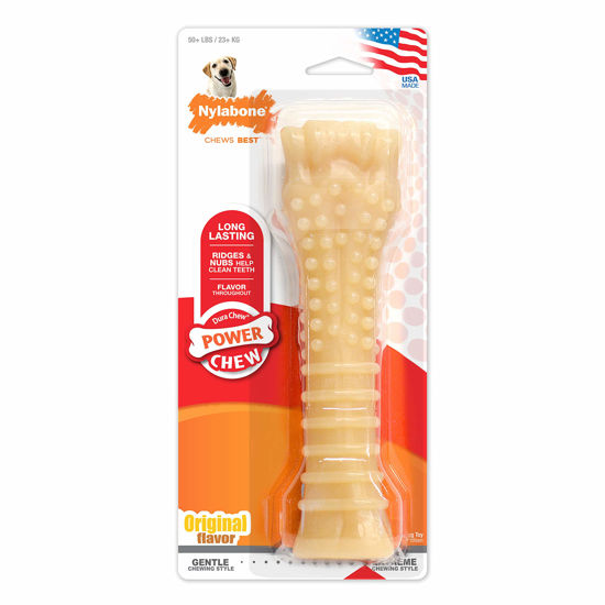 Picture of Nylabone Power Chew Flavored Durable Chew Toy for Dogs Original X-Large/Souper (1 Count)