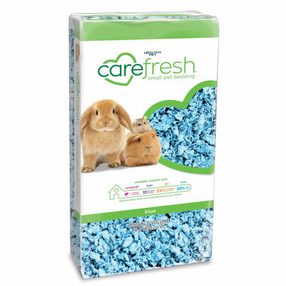 Picture of Carefresh 99% Dust-Free Blue Natural Paper Small Pet Bedding with Odor Control, 10 L