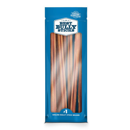 Picture of Best Bully Sticks 12 Inch All-Natural Bully Sticks for Dogs - 12” Fully Digestible, 100% Grass-Fed Beef, Grain and Rawhide Free | 8 oz